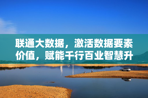 联通大数据，激活数据要素价值，赋能千行百业智慧升级，联通大数据激活要素价值 赋能千行百业智慧升级