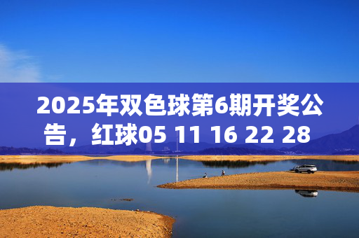 2025年双色球第6期开奖公告，红球05 11 16 22 28 31 蓝球09，2025年双色球第6期开奖公告，红球05 11 16 22 28 31 蓝球09