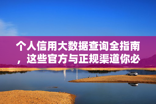 个人信用大数据查询全指南，这些官方与正规渠道你必须知道，个人信用大数据查询官方正规渠道全指南