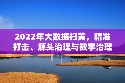 2022年大数据扫黄，精准打击、源头治理与数字治理新篇章，2022年大数据扫黄，精准打击、源头治理与数字治理新篇章