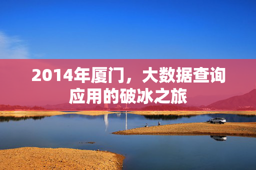 2014年厦门，大数据查询应用的破冰之旅