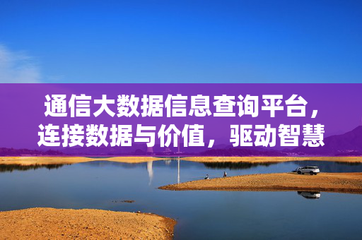 通信大数据信息查询平台，连接数据与价值，驱动智慧未来，通信大数据信息查询平台，连接数据与价值，驱动智慧未来