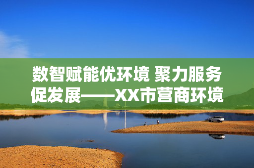 数智赋能优环境 聚力服务促发展——XX市营商环境建设局大数据科工作纪实