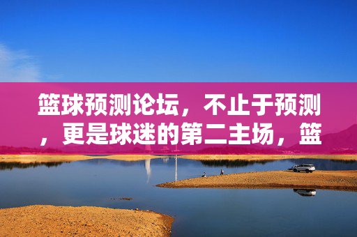 篮球预测论坛，不止于预测，更是球迷的第二主场，篮球预测论坛，球迷的第二主场，不止于预测