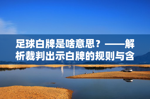 足球白牌是啥意思？——解析裁判出示白牌的规则与含义，足球白牌是什么意思？解析裁判出示白牌的规则与含义