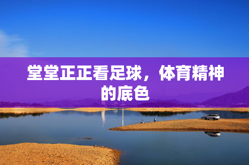堂堂正正看足球，体育精神的底色