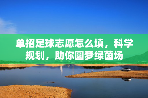 单招足球志愿怎么填，科学规划，助你圆梦绿茵场
