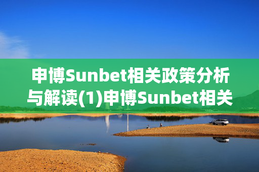 申博Sunbet相关政策分析与解读(1)申博Sunbet相关政策分析与解读