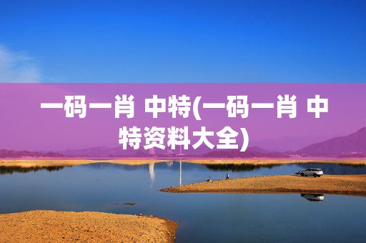 一码一肖 中特(一码一肖 中特资料大全)