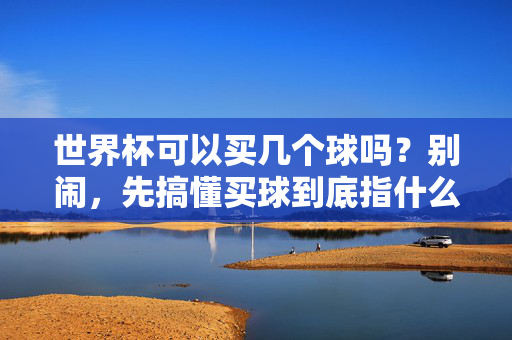 世界杯可以买几个球吗?别闹,先搞懂买球到底指什么!世界杯买球?先搞懂你买的到底是什么!