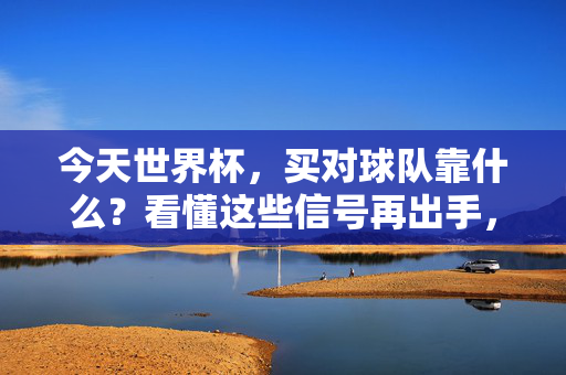 今天世界杯，买对球队靠什么？看懂这些信号再出手，世界杯买对球队信号指南