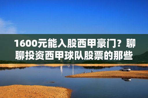 1600元能入股西甲豪门？聊聊投资西甲球队股票的那些事儿，1600元能入股西甲豪门？投资球队股票的那些事儿