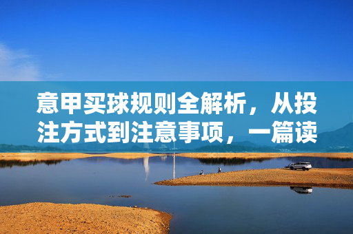 意甲买球规则全解析，从投注方式到注意事项，一篇读懂，意甲买球规则全解析，一篇读懂