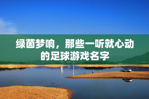 绿茵梦响，那些一听就心动的足球游戏名字
