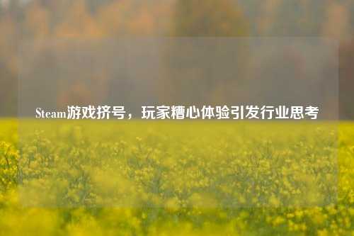 Steam游戏挤号，玩家糟心体验引发行业思考