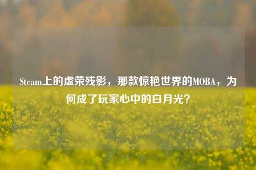 Steam上的虚荣残影，那款惊艳世界的MOBA，为何成了玩家心中的白月光？