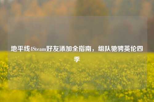 地平线4Steam好友添加全指南，组队驰骋英伦四季