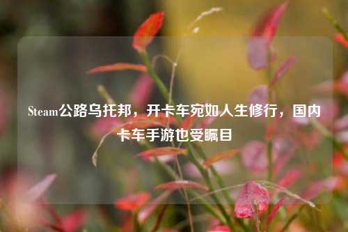 Steam公路乌托邦，开卡车宛如人生修行，国内卡车手游也受瞩目