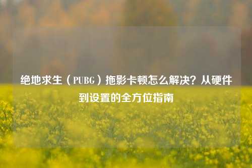 绝地求生(PUBG)拖影卡顿怎么解决?从硬件到设置的全方位指南