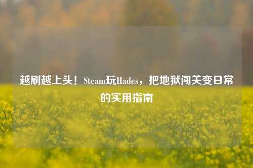越刷越上头！Steam玩Hades，把地狱闯关变日常的实用指南