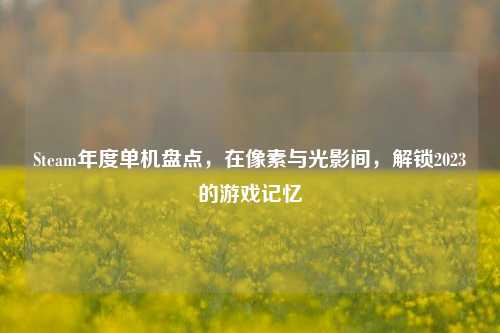 Steam年度单机盘点，在像素与光影间，解锁2023的游戏记忆