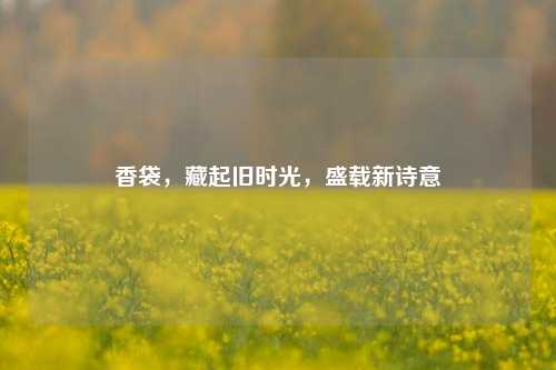 香袋，藏起旧时光，盛载新诗意