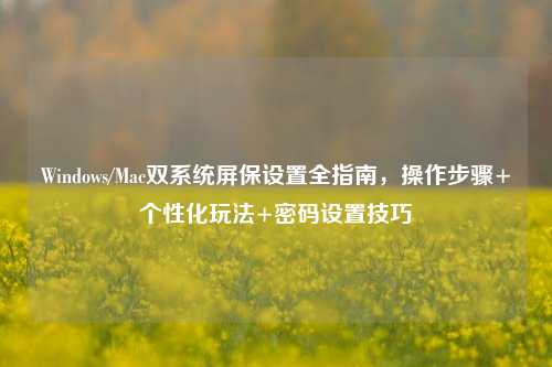 Windows/Mac双系统屏保设置全指南，操作步骤+个性化玩法+密码设置技巧