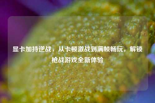 显卡加持逆战，从卡顿激战到满帧畅玩，解锁枪战游戏全新体验