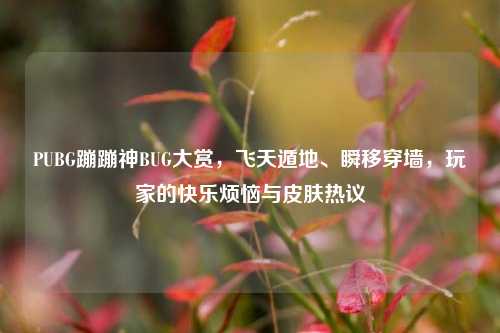 PUBG蹦蹦神BUG大赏，飞天遁地、瞬移穿墙，玩家的快乐烦恼与皮肤热议