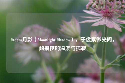 Steam月影（Moonlight Shadow），于像素微光间，触摸夜的温柔与孤寂