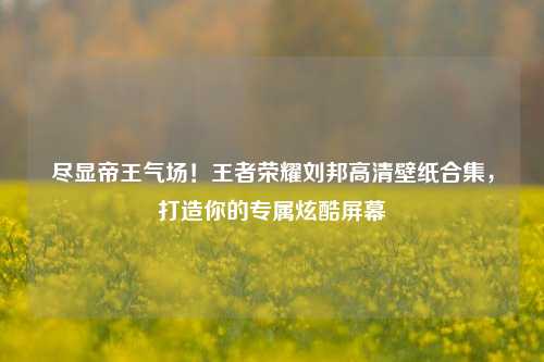 尽显帝王气场！王者荣耀刘邦高清壁纸合集，打造你的专属炫酷屏幕