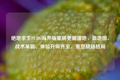 绝地求生PUBG海外版重磅更新落地，新地图、战术革新、体验升级齐至，重塑战场格局
