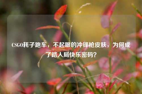 CSGO耗子跑车，不起眼的冲锋枪皮肤，为何成了路人局快乐密码？