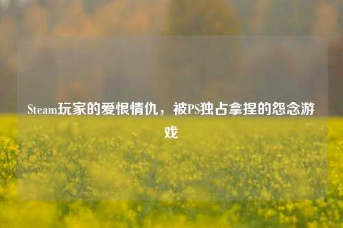 Steam玩家的爱恨情仇,被PS独占拿捏的怨念游戏