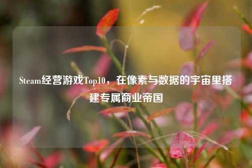Steam经营游戏Top10,在像素与数据的宇宙里搭建专属商业帝国