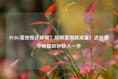PUBG落地慢还掉帧？别刚落地就成盒！这份跳伞秘籍助你快人一步