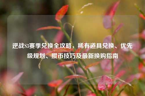 逆战S3赛季兑换全攻略，稀有道具兑换、优先级规划、攒币技巧及最新换购指南