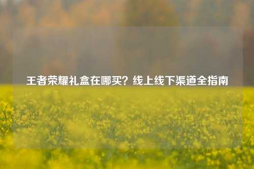 王者荣耀礼盒在哪买?线上线下渠道全指南