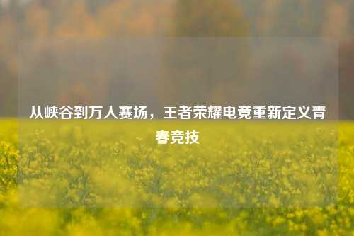 从峡谷到万人赛场,王者荣耀电竞重新定义青春竞技
