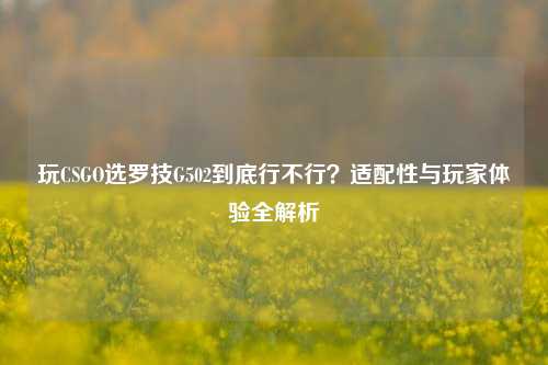 玩CSGO选罗技G502到底行不行?适配性与玩家体验全解析