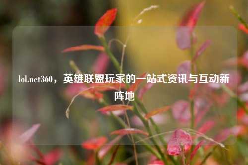 lol.net360,英雄联盟玩家的一站式资讯与互动新阵地
