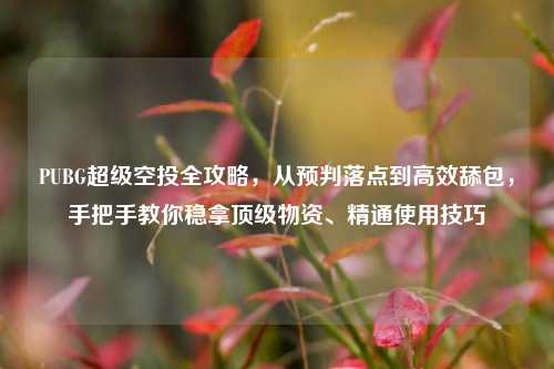 PUBG超级空投全攻略，从预判落点到高效舔包，手把手教你稳拿顶级物资、精通使用技巧