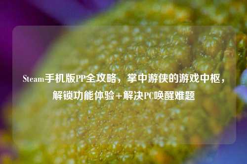 Steam手机版PP全攻略，掌中游侠的游戏中枢，解锁功能体验+解决PC唤醒难题