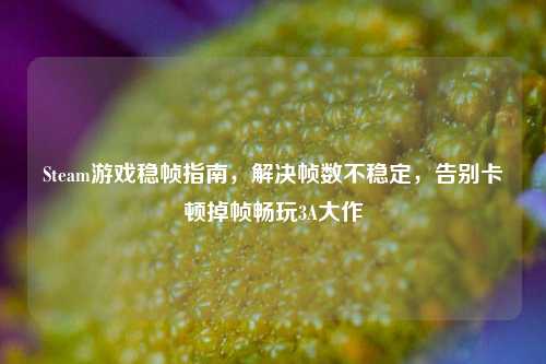 Steam游戏稳帧指南，解决帧数不稳定，告别卡顿掉帧畅玩3A大作