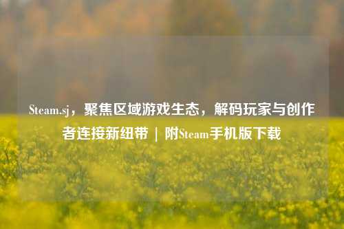 Steam.sj，聚焦区域游戏生态，解码玩家与创作者连接新纽带 | 附Steam手机版下载
