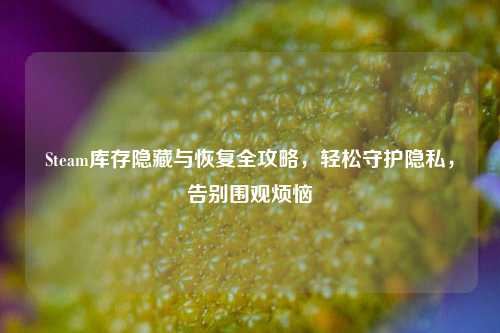 Steam库存隐藏与恢复全攻略，轻松守护隐私，告别围观烦恼