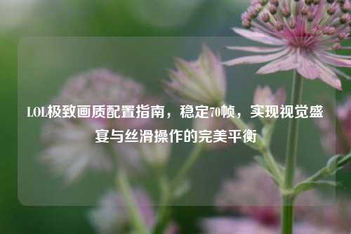 LOL极致画质配置指南,稳定70帧,实现视觉盛宴与丝滑操作的完美平衡