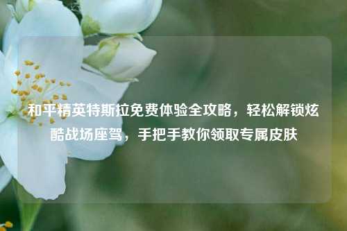 和平精英特斯拉免费体验全攻略，轻松解锁炫酷战场座驾，手把手教你领取专属皮肤